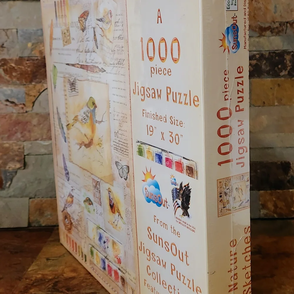 Bird-Themed Jigsaw Puzzle - Multicolor